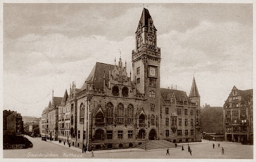 La mairie de Sarrebruck. C’est ici qu’Alfred Döblin a tenu son « discours sur l’Europe » en 1952