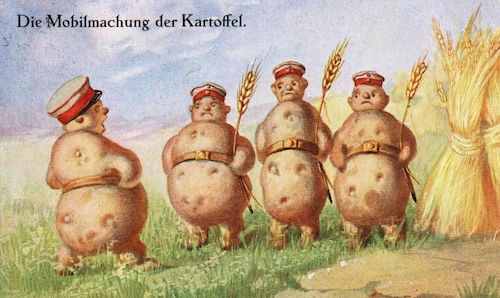 Kriegspropaganda für Kartoffelanbau im Ersten Weltkrieg