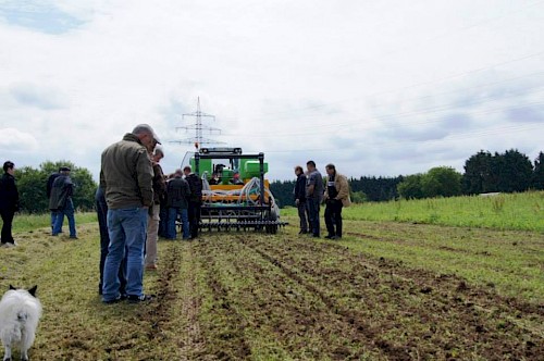 Vorführung der Saatmaschine WecoDyn